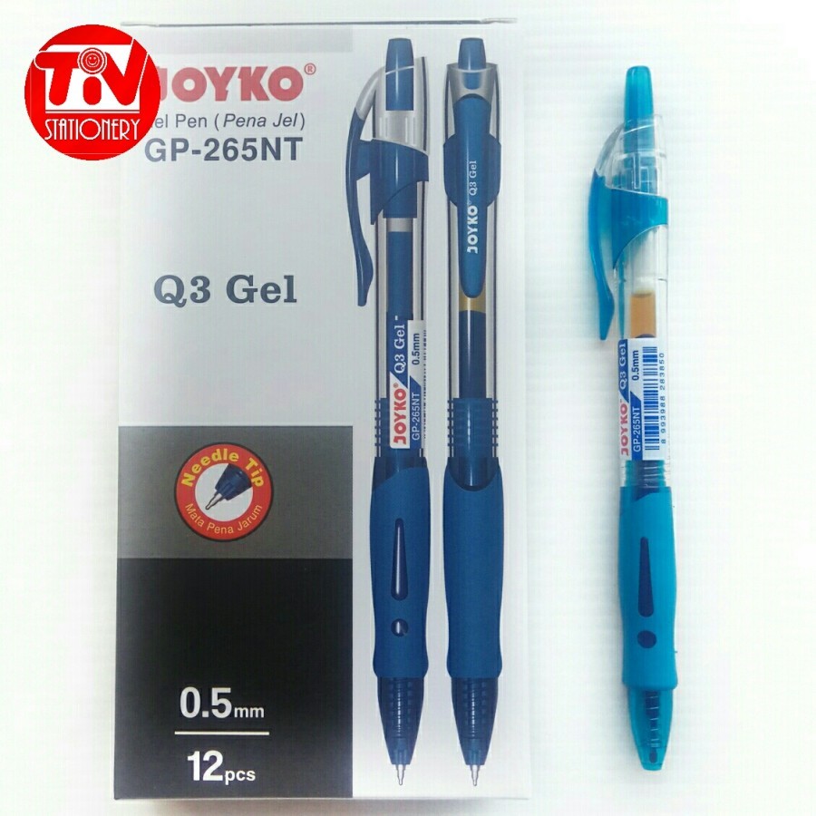 Jual Pulpen Gel Pen Joyko Q3 0 5 Mm GP 265NT Isi 12 Pcs Shopee