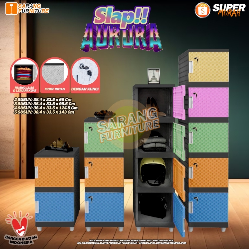 Jual Lemari Pakaian Minimalis Kingdom Slap Kingdom Slap Susun Lemari