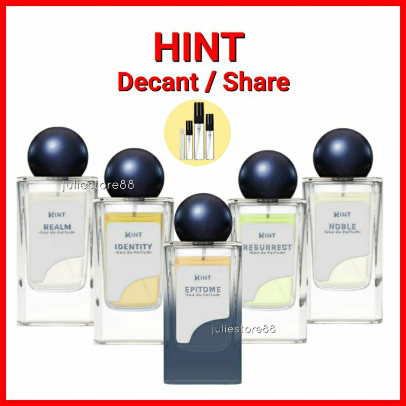 Jual Share Decant Hint Eau De Parfum Epitome Identity Noble Resurrect