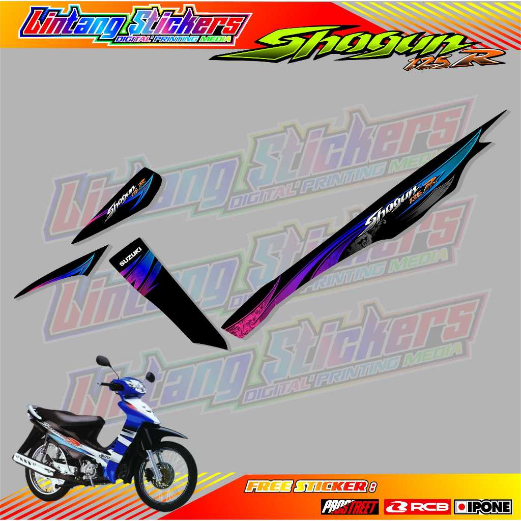 Jual Striping Variasi Motor Shogun R Stiker List Suzuki Shogun