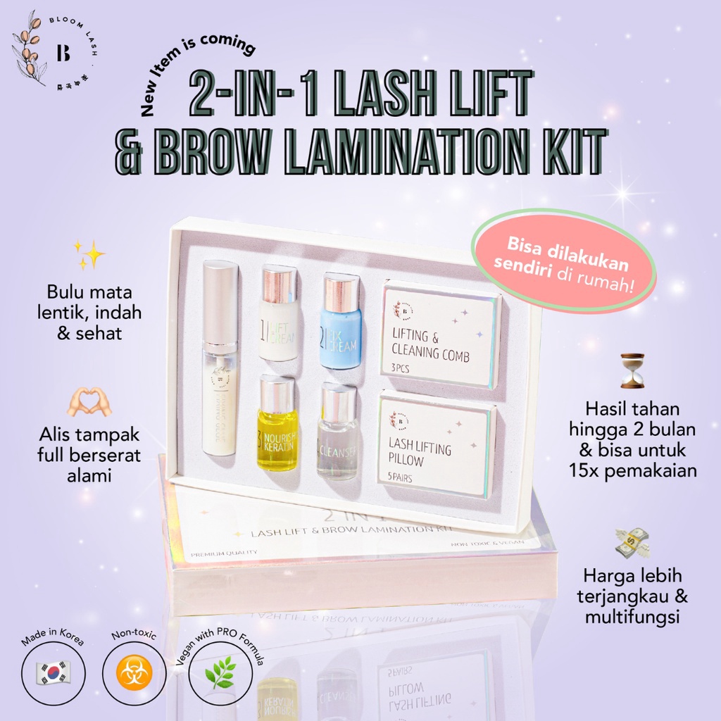 Jual Produk Keren Bloom Lash In Lash Lift Brow Lamination Kit