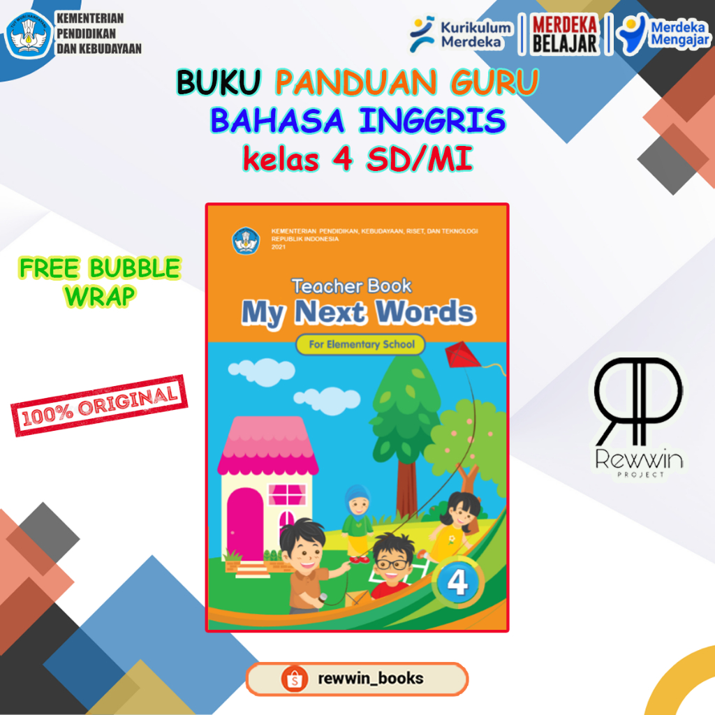 Jual Buku PANDUAN GURU Bahasa Inggris Kelas 4 SD Kurikulum Merdeka