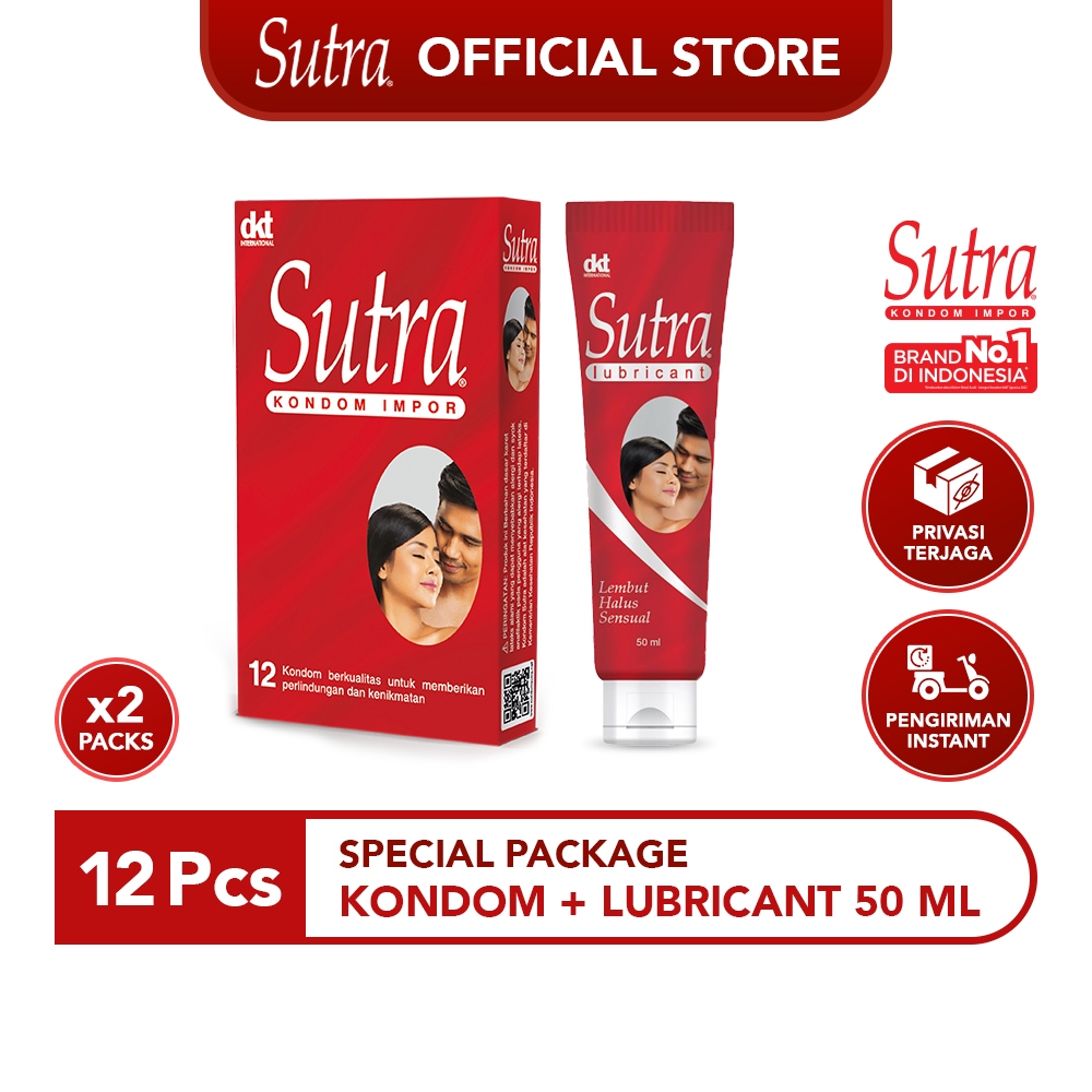 Jual Special Package Kondom Sutra Classic 12 Pcs And Lubricant Sutra