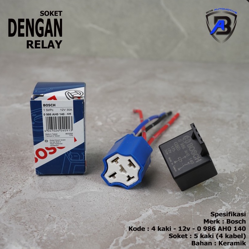 Jual Ready Socket Cable Relay Ceramic Soket Relay Keramik Relay Bosch