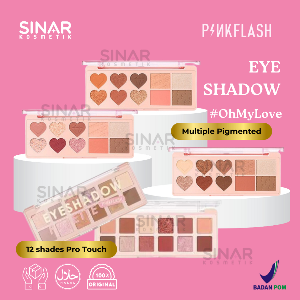 Jual Pinkflash PinkDessert 12 Shades Pro Touch OhMyLove Multiple