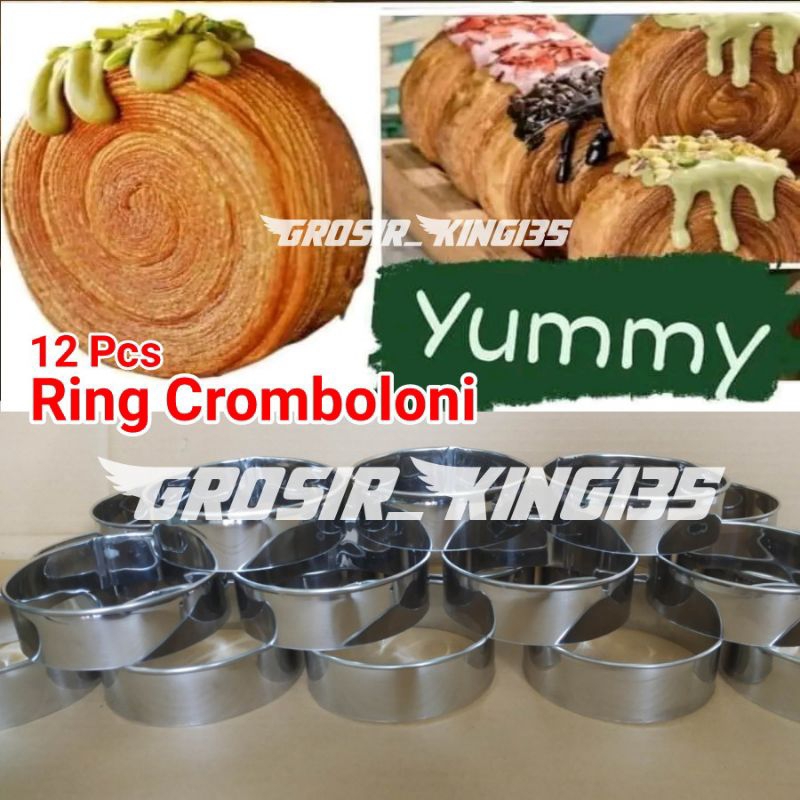 Jual 12 Pcs Ring Roti Bulat Cromboloni Ring Burger Ring Cutter