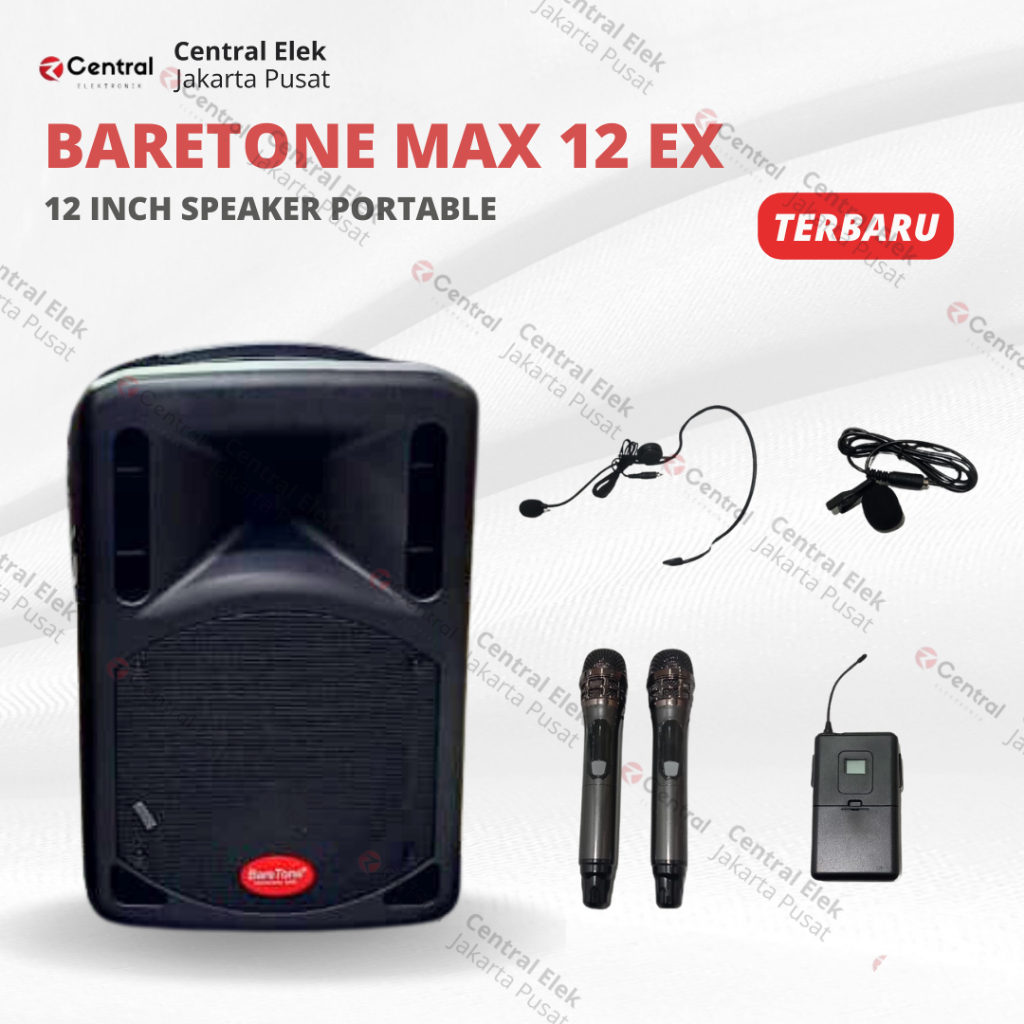 Jual Speaker Baretone Inch Speaker Portable Baretone Max Ex Max