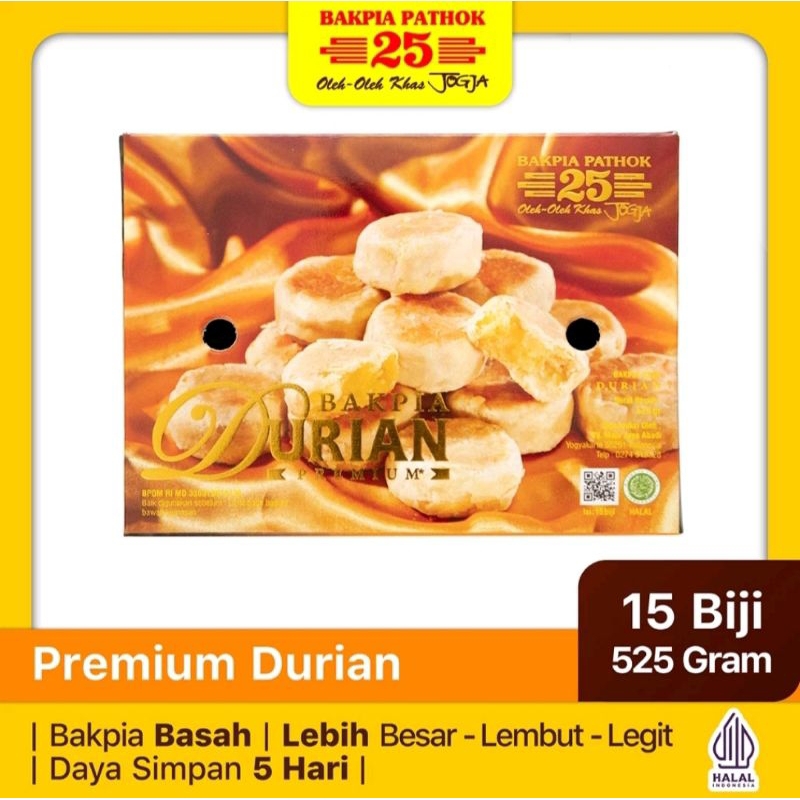 Jual Bakpia Pathok Premium 25 Basah Isi 15 Pcs Shopee Indonesia