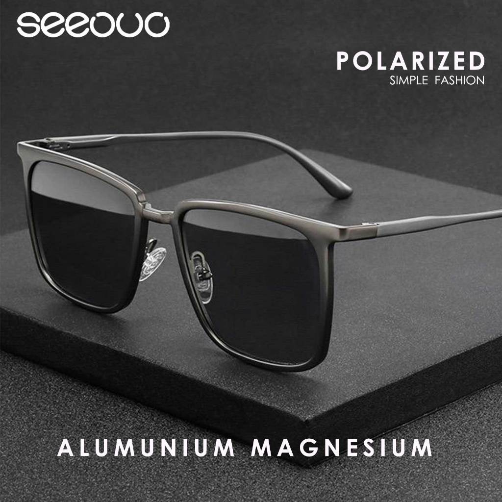 Jual Seeouo Kacamata Hitam Sunglasses Polarized Anti Silau Uv Kotak