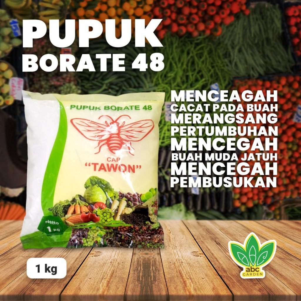 Jual 1 Kg Pupuk Borate 48 Cap Tawon Mencegah Cacat Pada Buah Dan