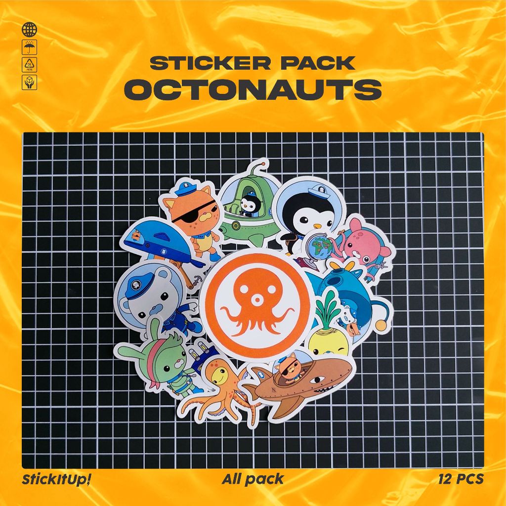 Jual Stickitup Stiker Pack Motif Kartun Octonauts Colorfull Lucu Keren