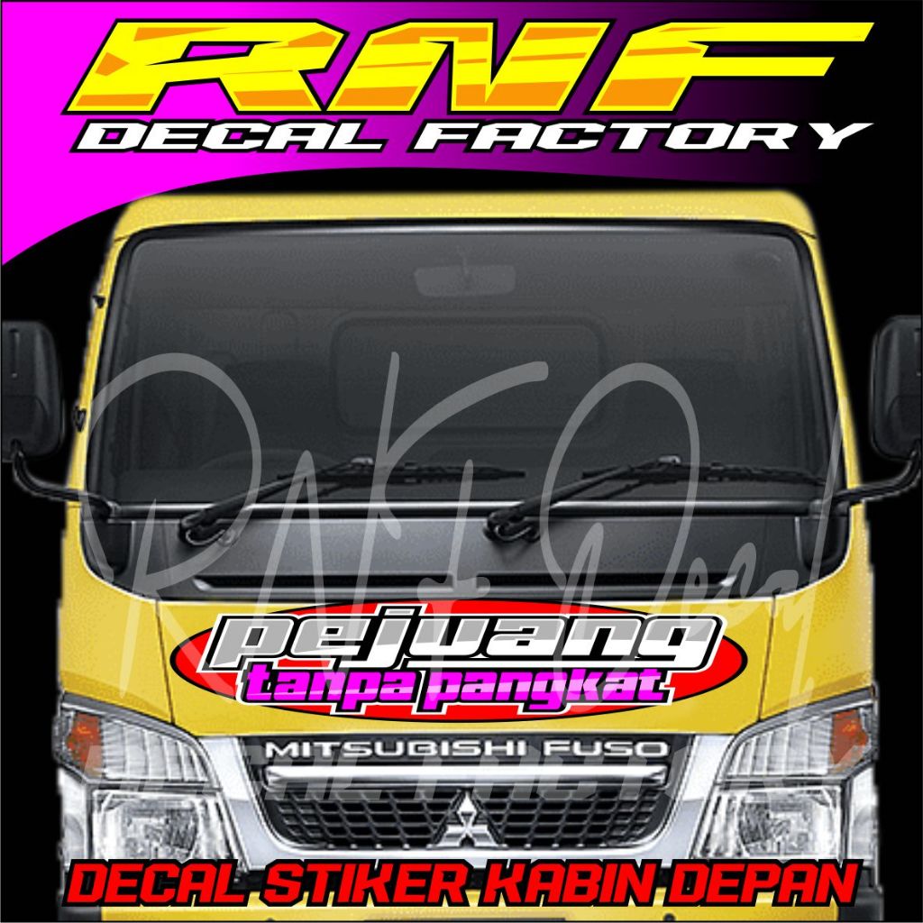 Jual Decal Stiker Kabin Depan Truk Stiker Kabin Canter Stiker Decal