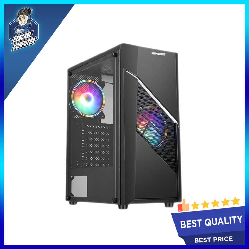 Jual CASING PC NYK NEMESIS T25 ELIXIR BLACK INCLUDE 1 FAN RGB Shopee