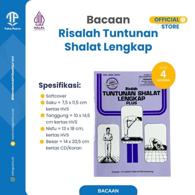 Jual Buku Risalah Tuntunan Shalat Lengkap Pelajaran Solat Lengkap Edisi