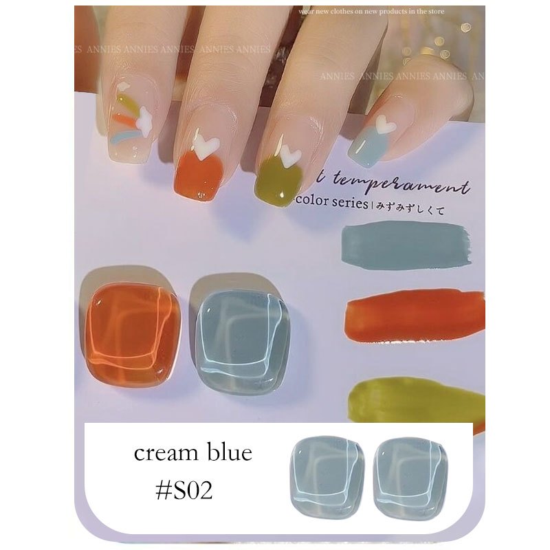 Jual COD ANNIES Kutek Gel UV Jade Fat Ice Tea 10ml Nail Gel Polish