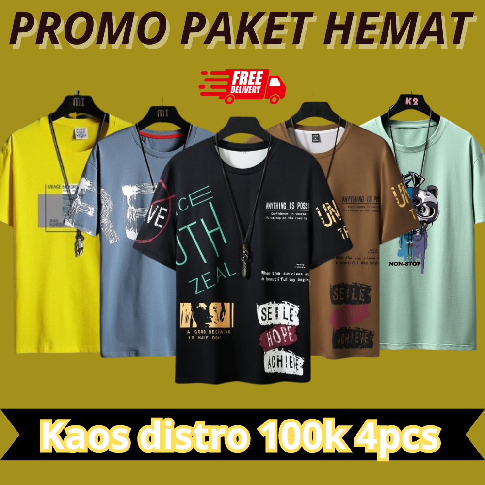 Jual Paket Pcs Ribu Distro Terbaru Pria Dan Wanita Kaos