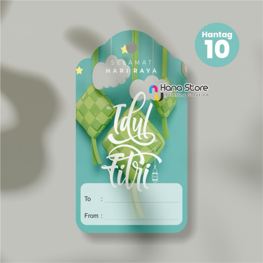 Jual Pcs Hang Tag Idul Fitri Kartu Ucapan Idul Fitri Hangtag