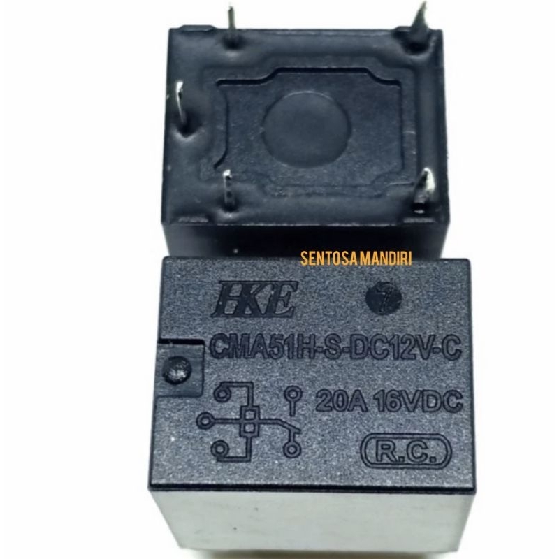 Jual Relay Riley Hke Hitam P V A Ampere Pin Kaki Volt