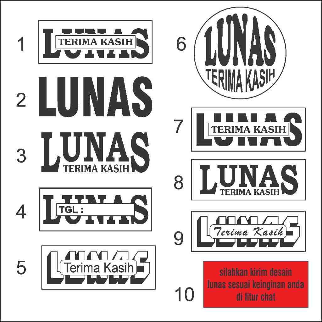 Jual Termurah Stempel Lunas Stempel Custom Stempel Otomatis