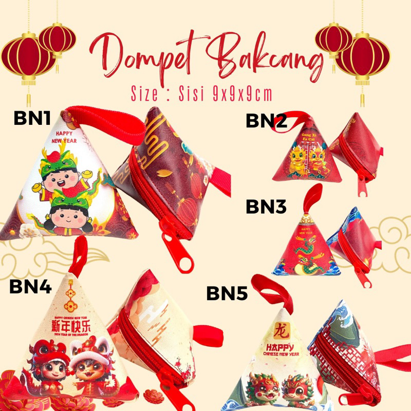 Jual Dompet Angpao Imlek Bakcang Tahun 2024 Shio Naga Chinese New Year