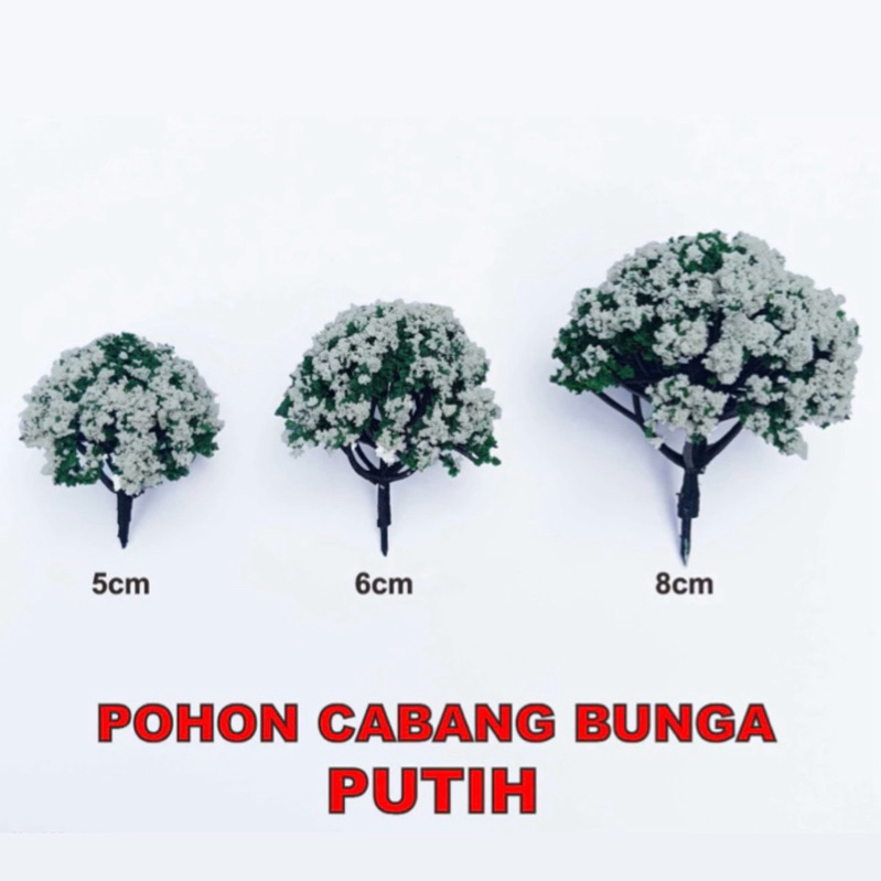 Jual Miniatur Pohon Pucuk Merah Cabang Plastik Satuan Maket Diorama