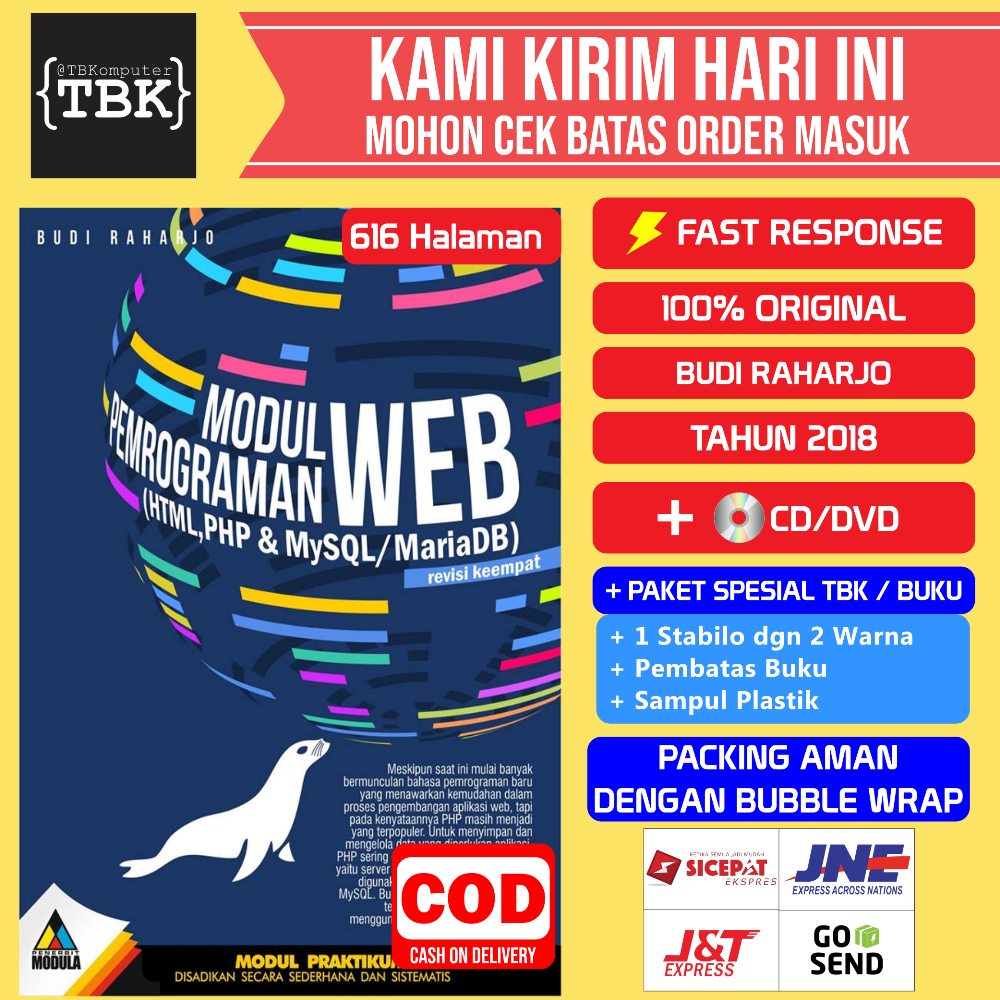 Jual Buku Modul Pemrograman Web Html Php Dan Mysql Budi Raharjo