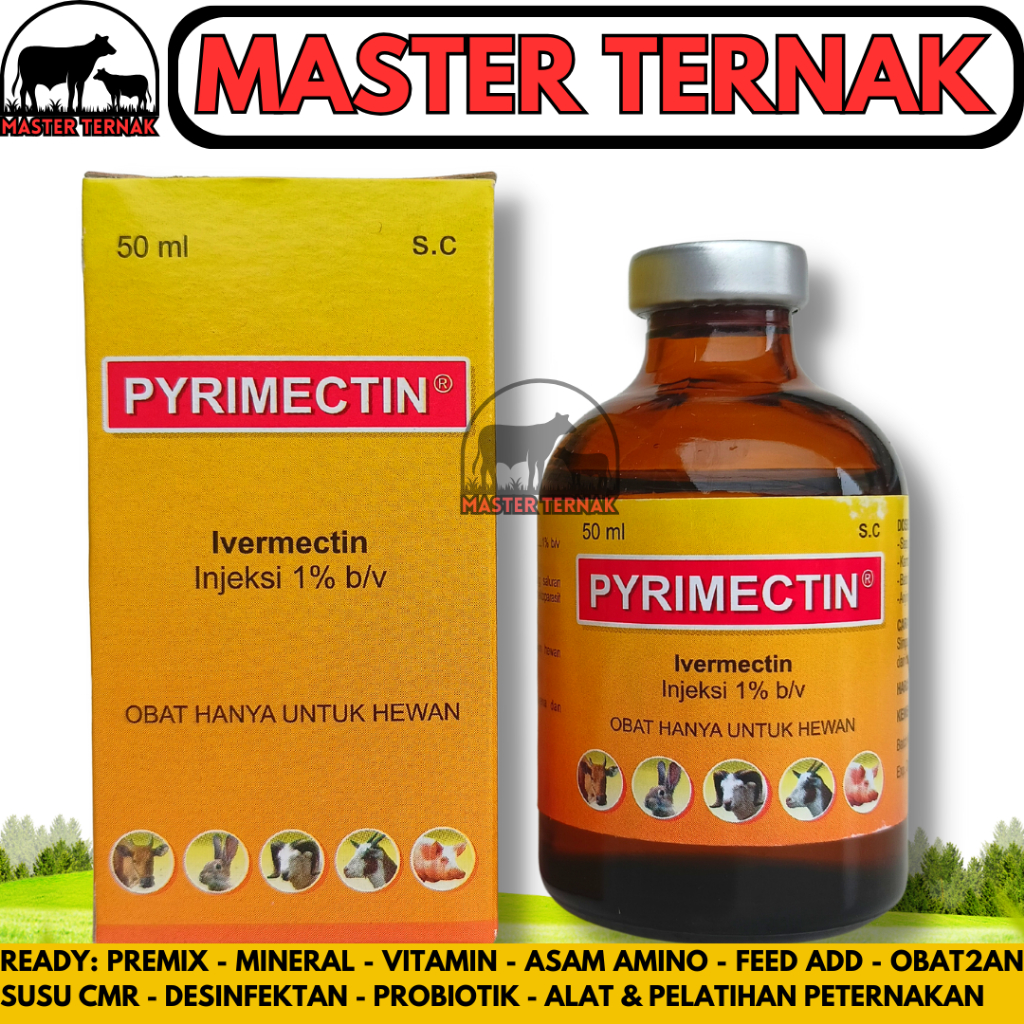 Jual Pyrimectin Injeksi Ml Obat Cacing Gudig Scabies Kutu Caplak