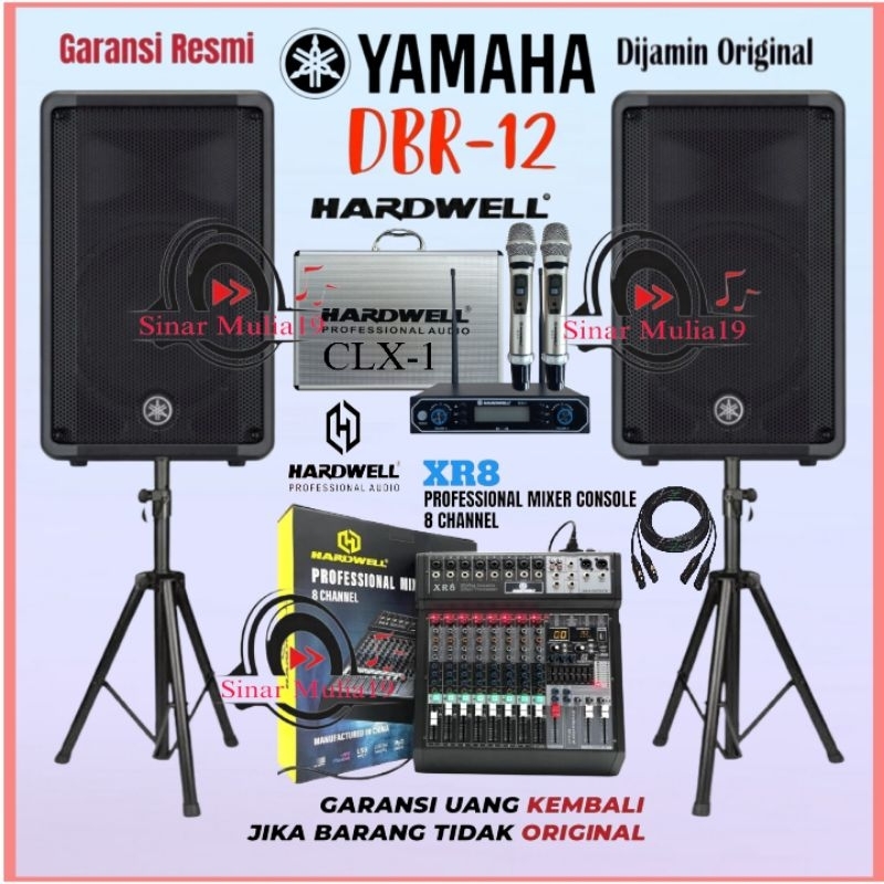 Jual Paket Sound System Speaker Aktif YAMAHA DBR 12 Original Mixer