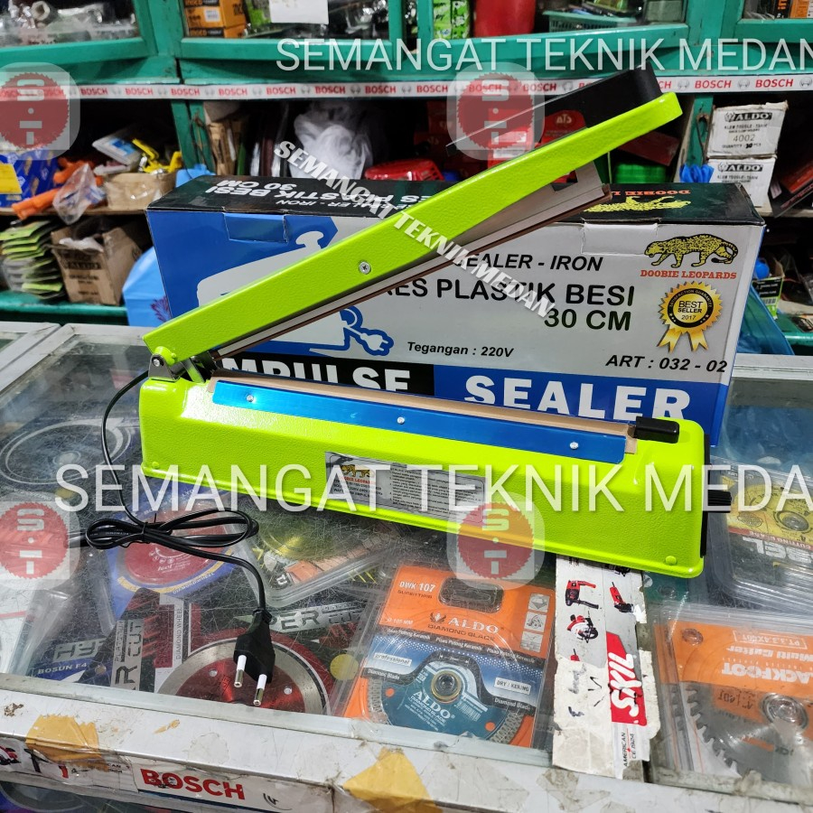 Jual ALAT PRESS PLASTIK KEMASAN PLASTIC IMPULSE SEALER 30 Cm BODY