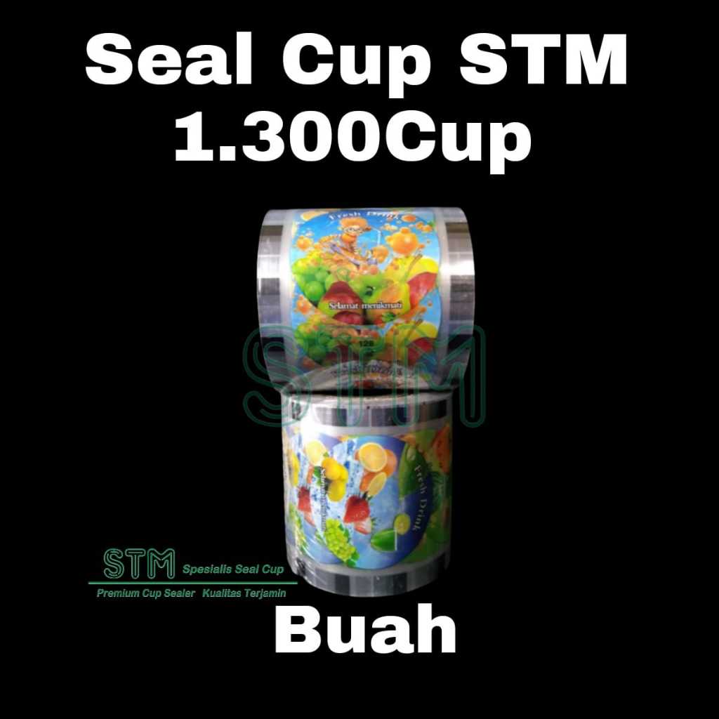 Jual Plastik Lid Cup Sealer Polos Seal Polos Daun Teh Kartun Buah Drink