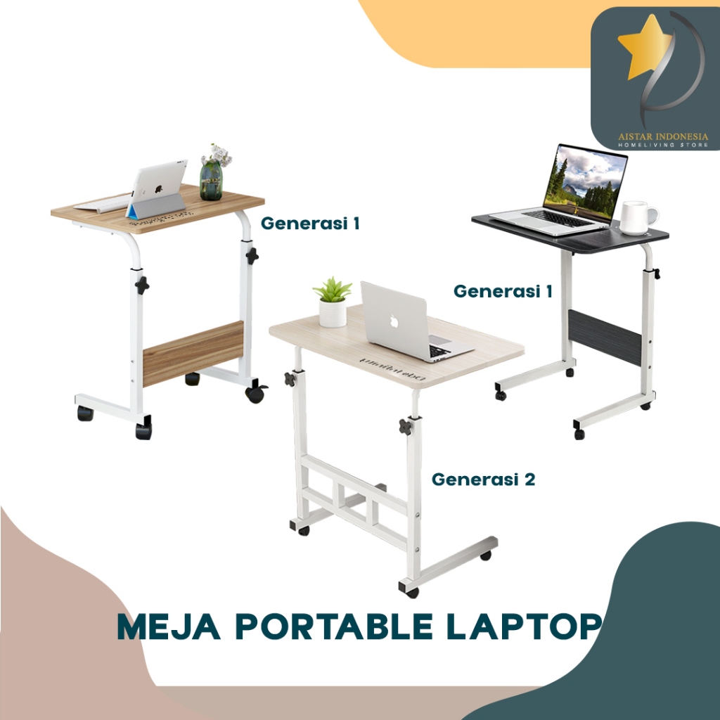 Jual Aistar Indonesia Meja Portable Laptop Meja Serbaguna Kaki Besi