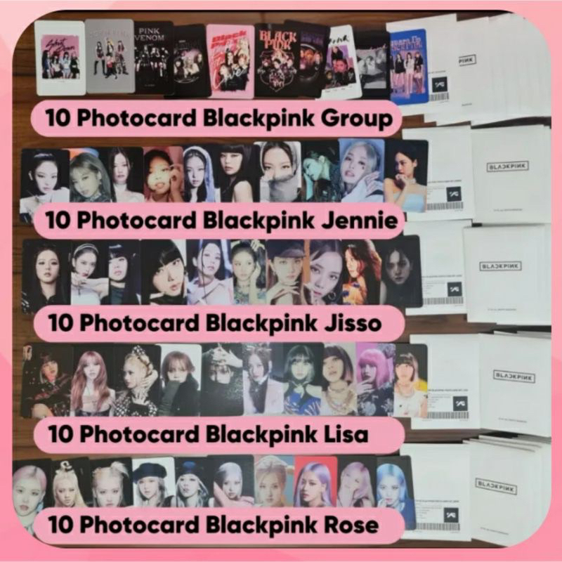 Jual Photocard Blackpink Born Pink X Flimty Isi Pcs Photocard