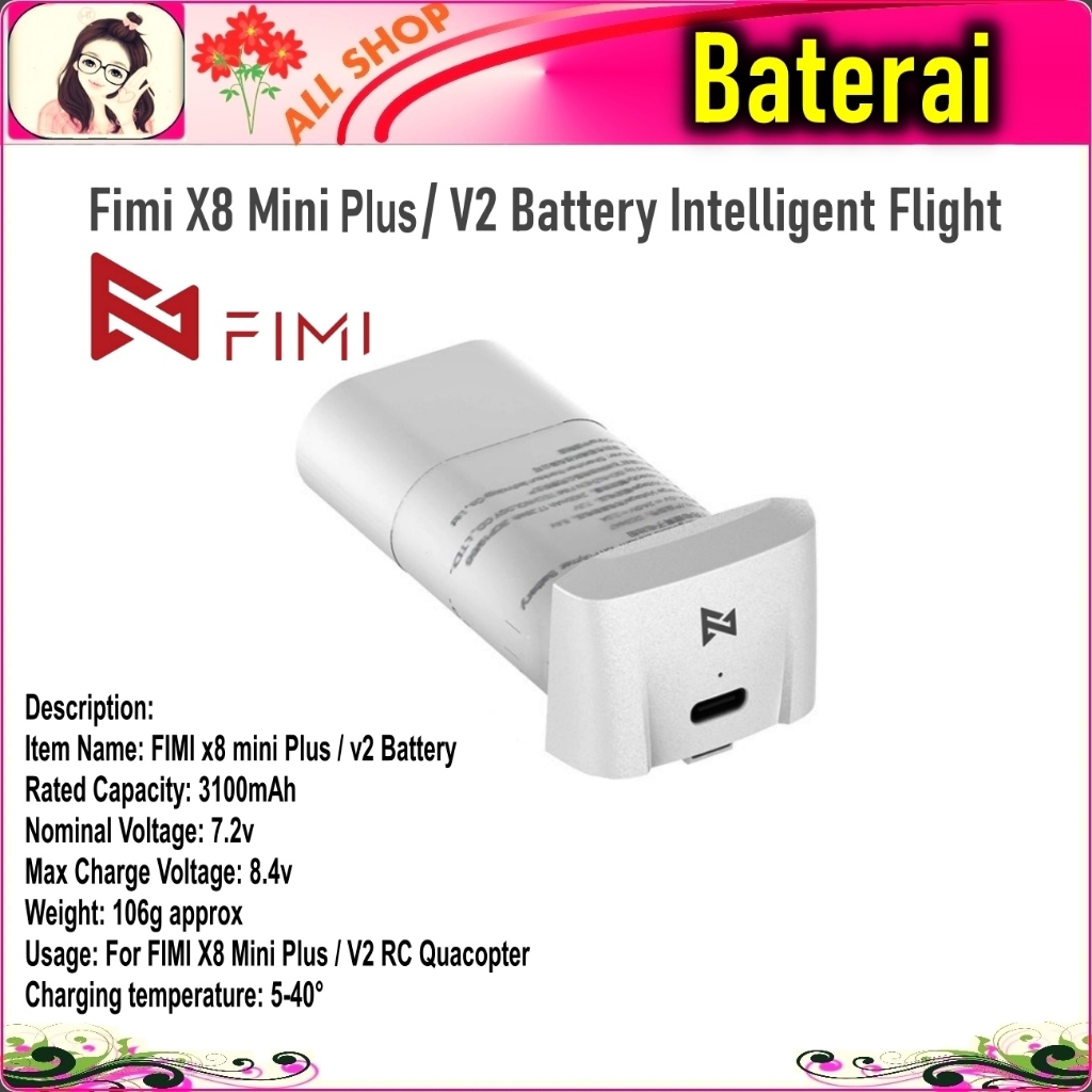 Jual Fimi X8 Mini Plus Battery Intelligent Flight Battery Baterai