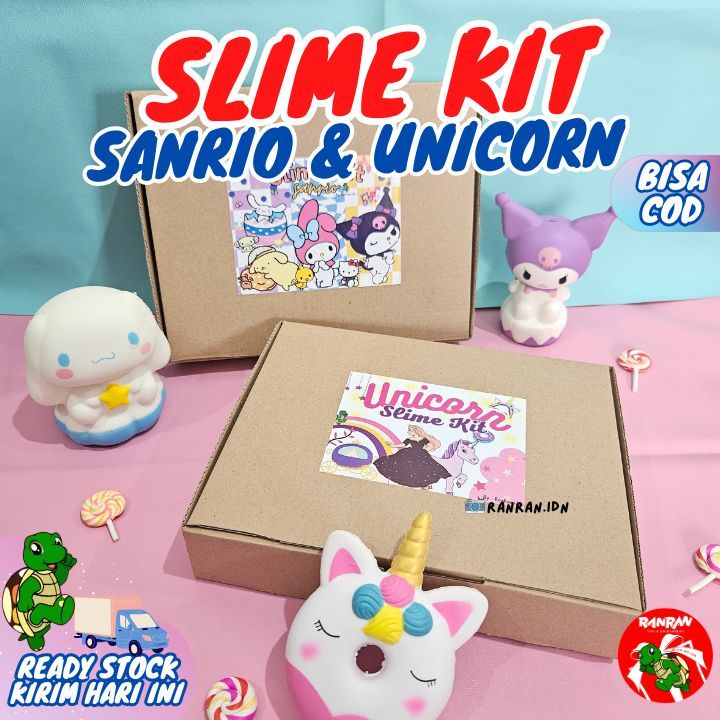 Jual Slime Kit Unicorn Lengkap By Ranran Idn Shopee Indonesia