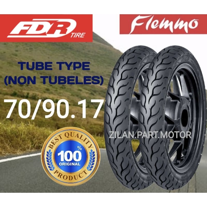 Jual PROMO BAN FDR FLEMMO RING 17 TUBELESS 70 90 17 80 90 17 90