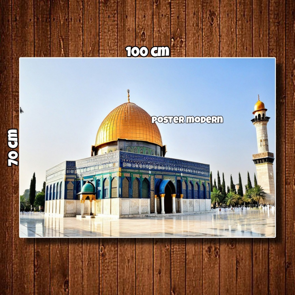 Jual Hiasan Dinding Poster Masjid Al Aqsa Palestina Code Dekorasi