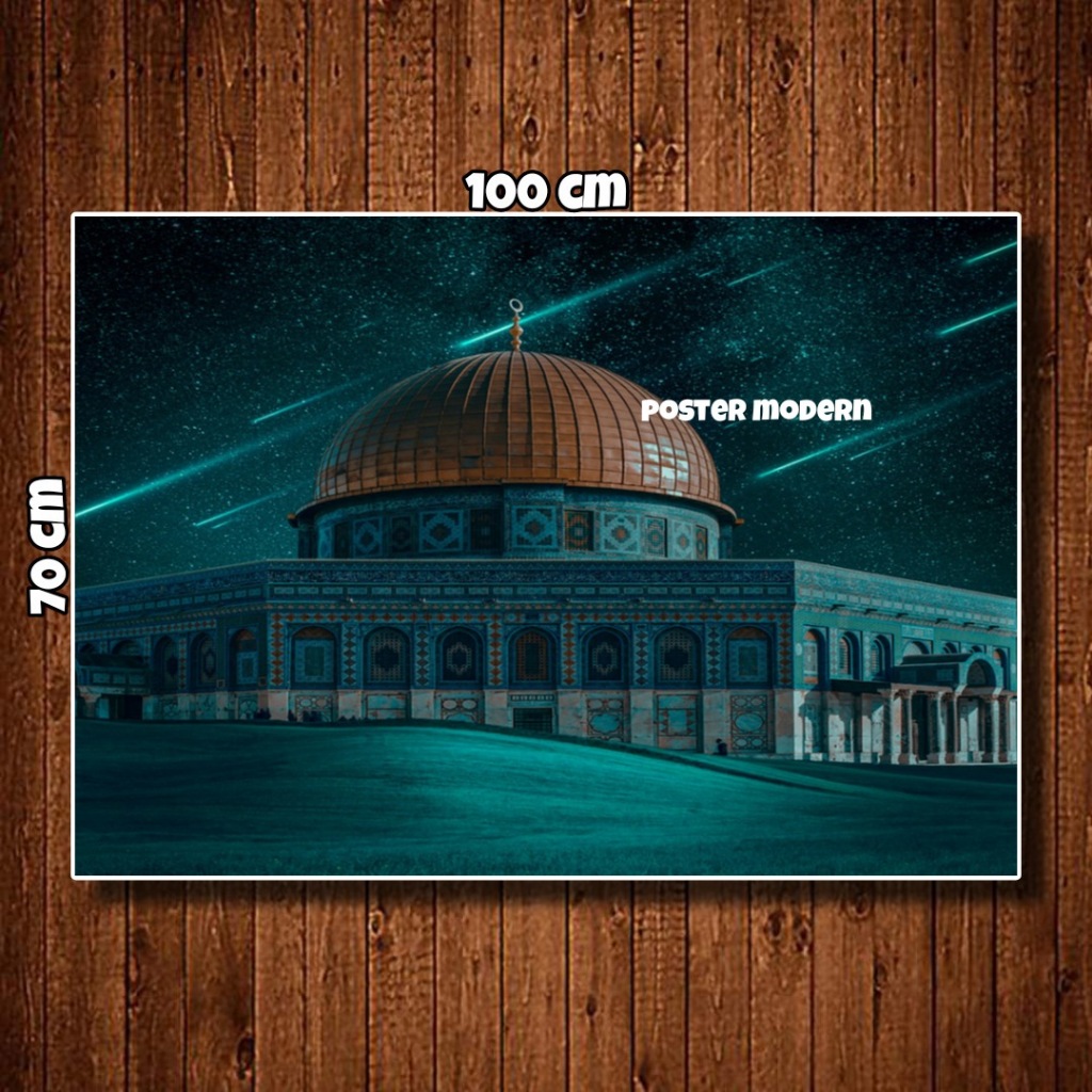 Jual LUKISAN POSTER CETAK BIG JUMBO MASJID AL AQSA PALESTINA Code 116