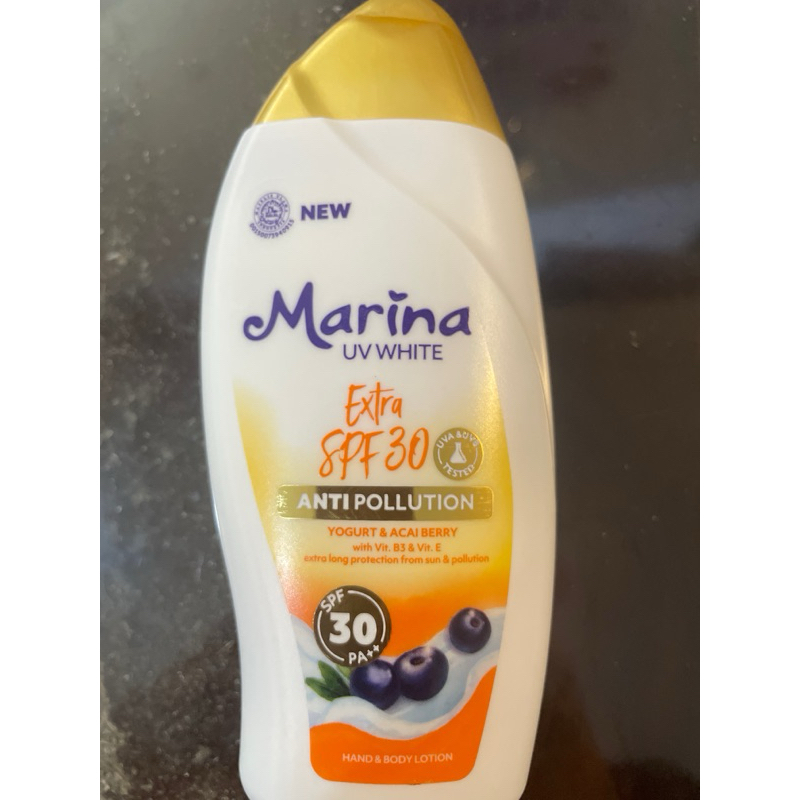 Jual Marina Spf Body Lotion Uv White Extra Spf Tutup Emas Ml