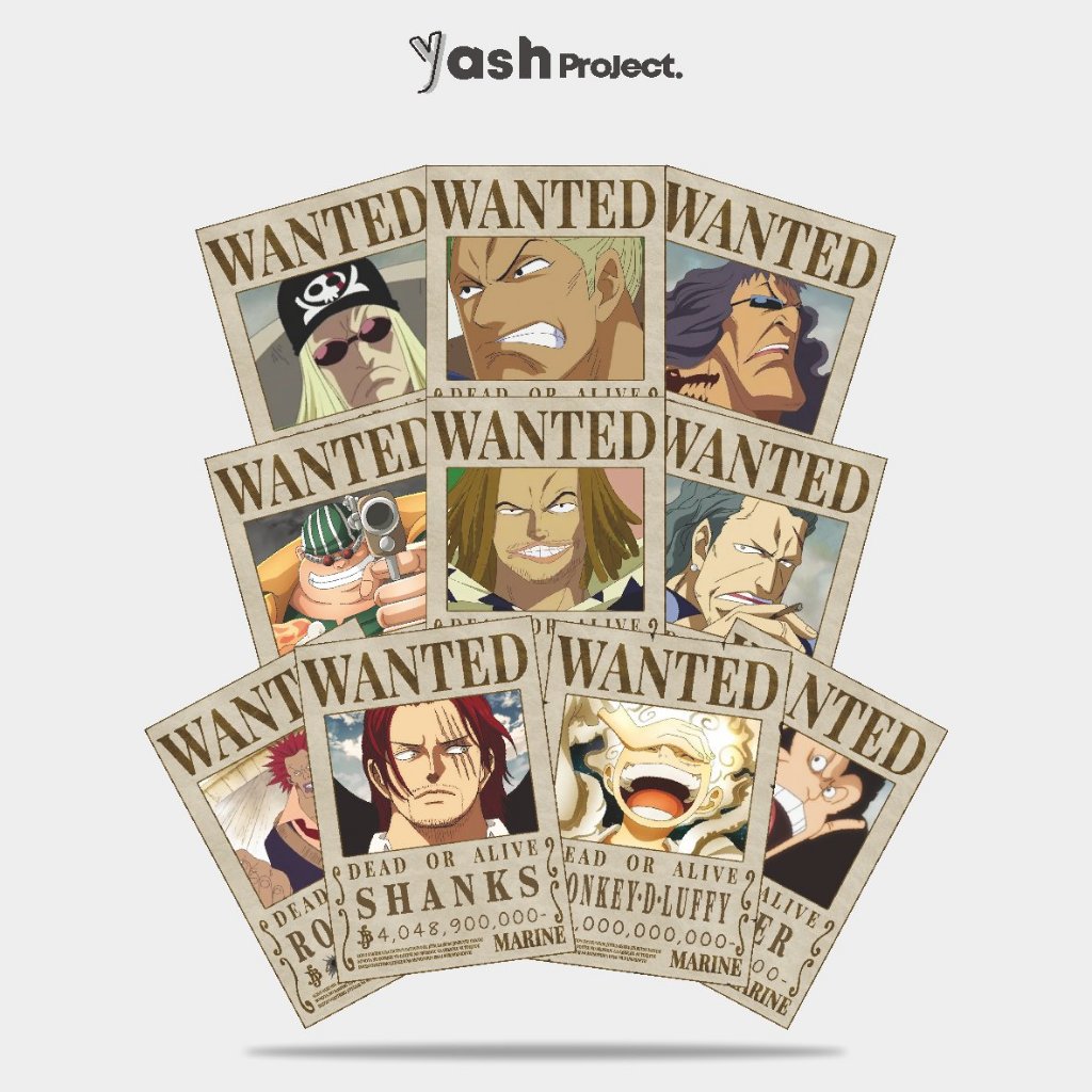 Jual Poster Bounty One Piece Full Terbaru A4 A5 YashProject Shopee