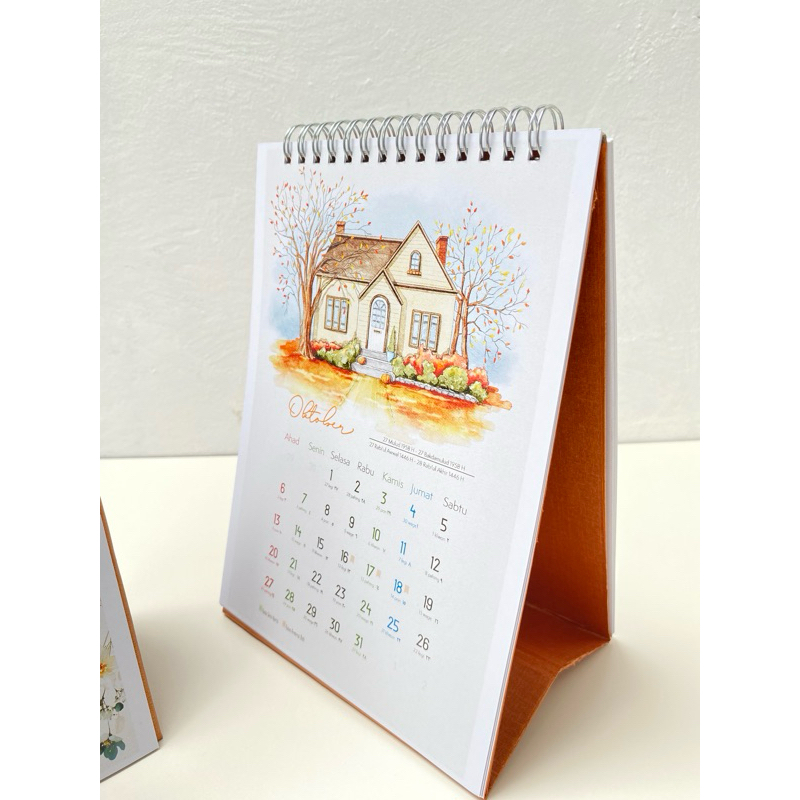 Jual Kalender Meja Spiral Kalender Puasa Masehi Hijriyah