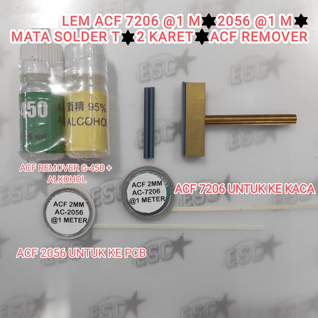 Jual Lem COF ACF AC 2056R 35 AC 7206U 18 Mata Solder T 2056 7206 Lem