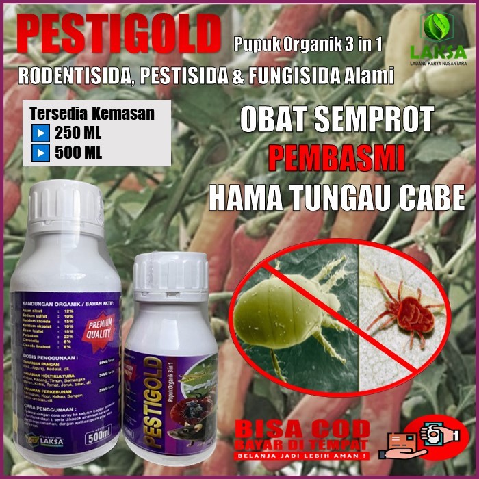 Jual PESTIGOLD RODENTISIDA PESTISIDA FUNGISIDA Pupuk Organik Obat