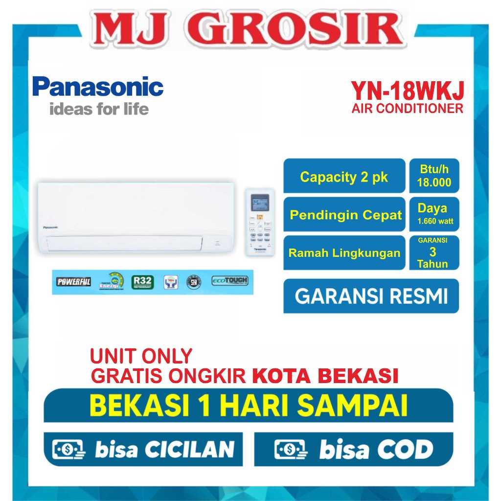 Jual PANASONIC AC CS YN 18 TKJ 2PK 2 PK R32 ECO STANDART UNIT ONLY