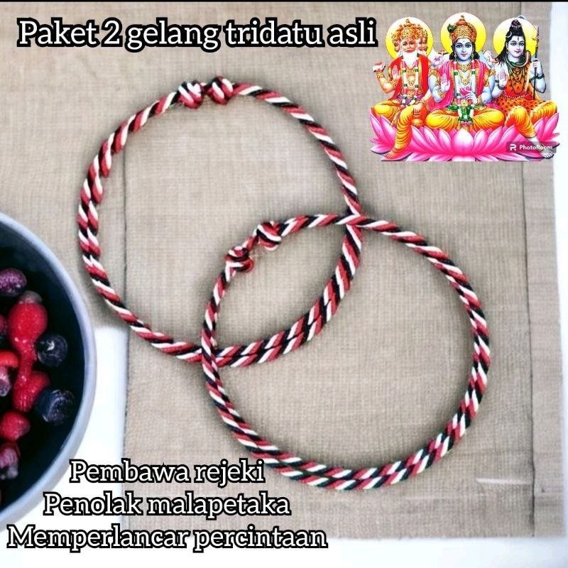 Jual Paket Gelang Tridatu Asli Bali Magnet Rejeki Free Kura Kura