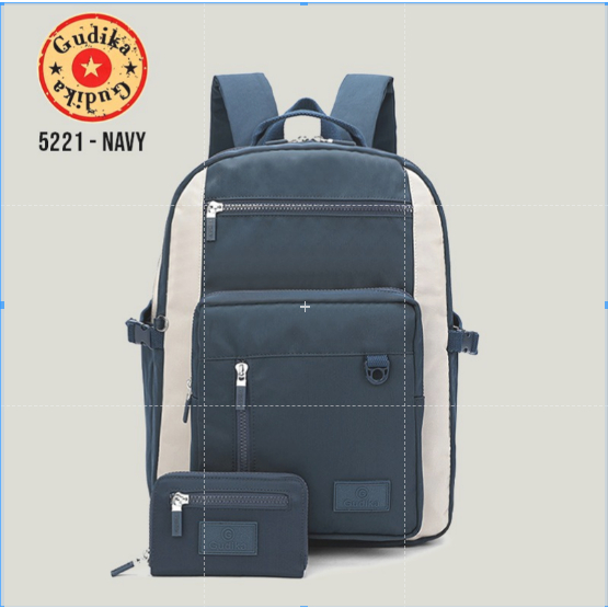 Jual Gudika Bag 5221 USB Free Dompet Tas Ransel Besar Backpack Laptop