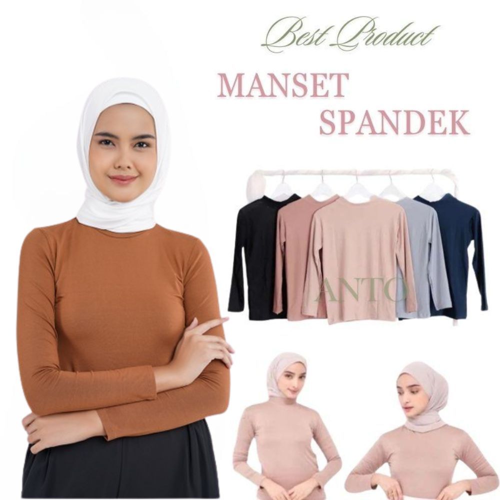 Jual Baju Manset Dewasa Bahan Spandex Premium Mangset Atasan Muslim