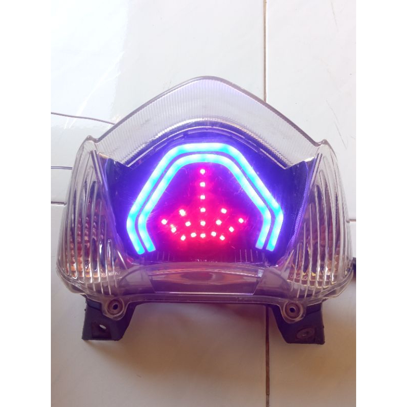 Jual Stoplamp Lampu Belakang Non Running Mio J GT Warna Biru Merah