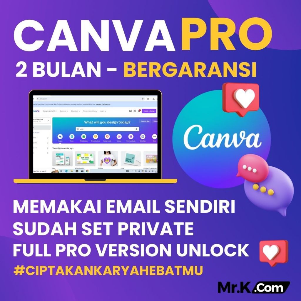 Jual Canva Pro Bulan Full Garansi Software Untuk Desain Promosi