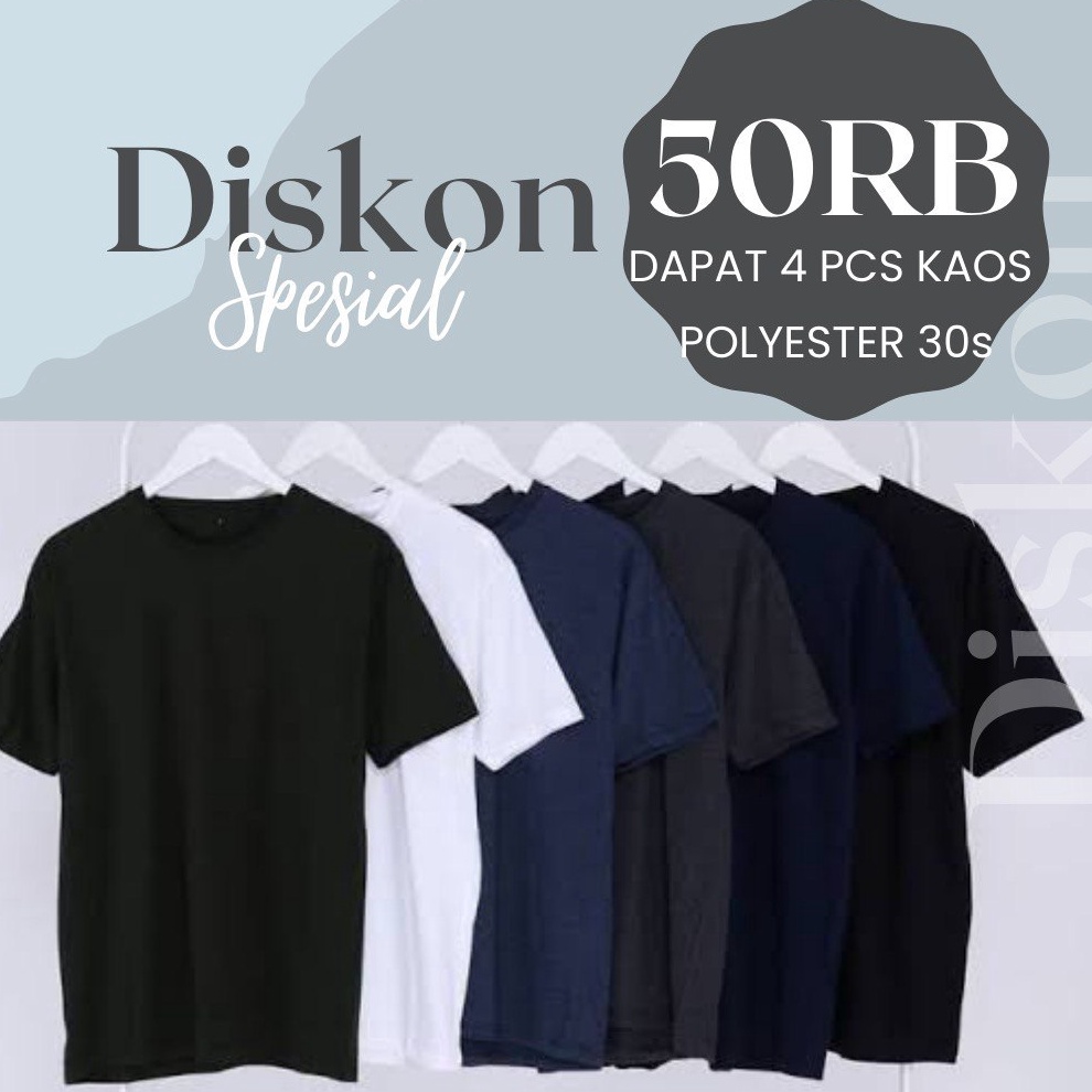 Jual Best Produk5RB DAPAT 4 KAOS POLOS CEK DESKRIPSI KAOS POLOS LENGAN