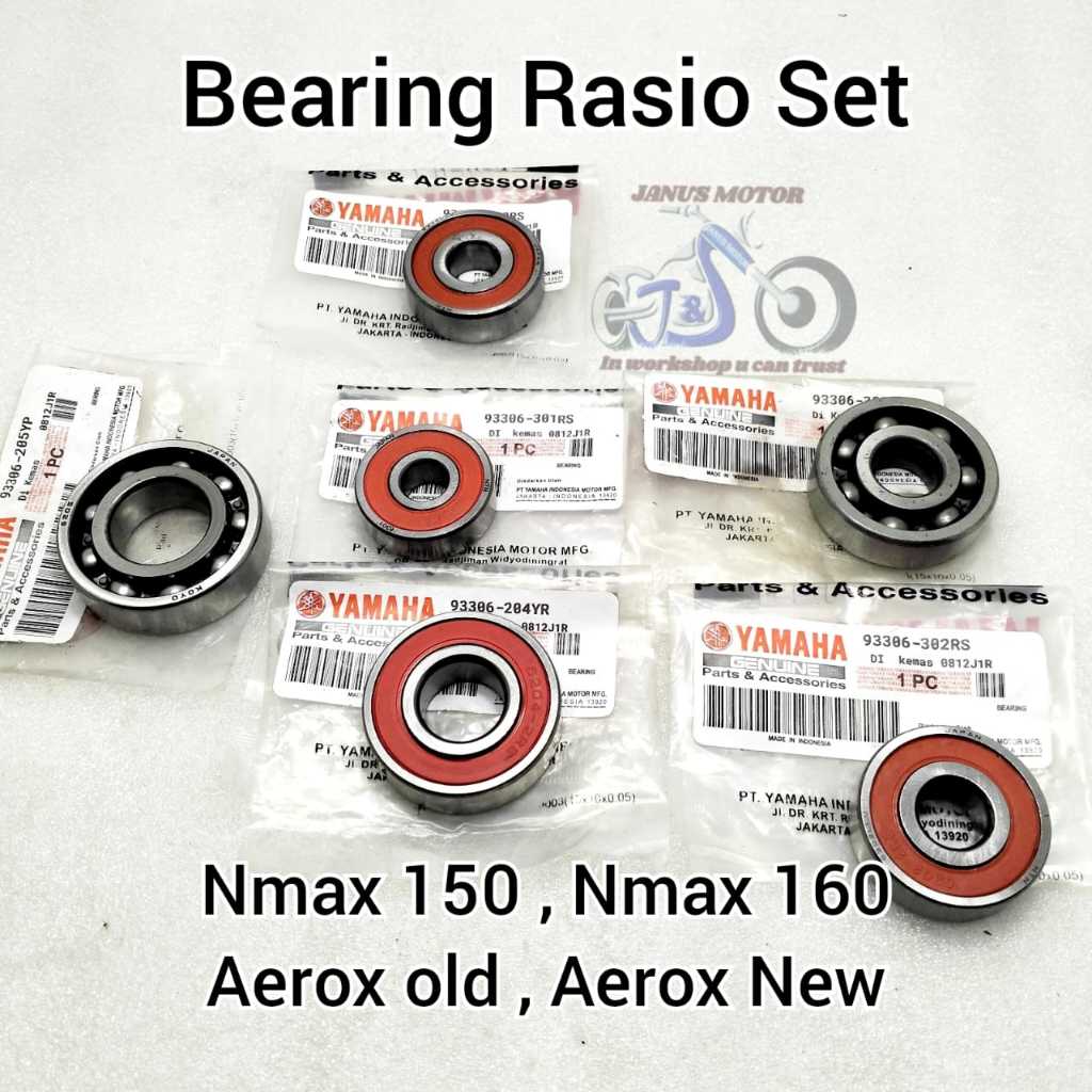 Jual Bearing Rasio Set Yamaha Nmax 155 160 Aerox 155 Old New Connected